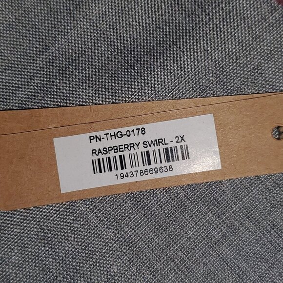 NWT SKIMS 2X Summer Mesh Thong RASPBERRY SWIRL - Picture 3 of 3